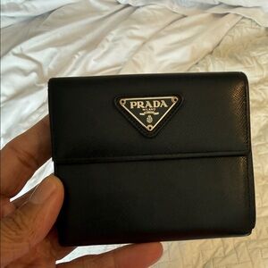 Prada Black Leather Wallet